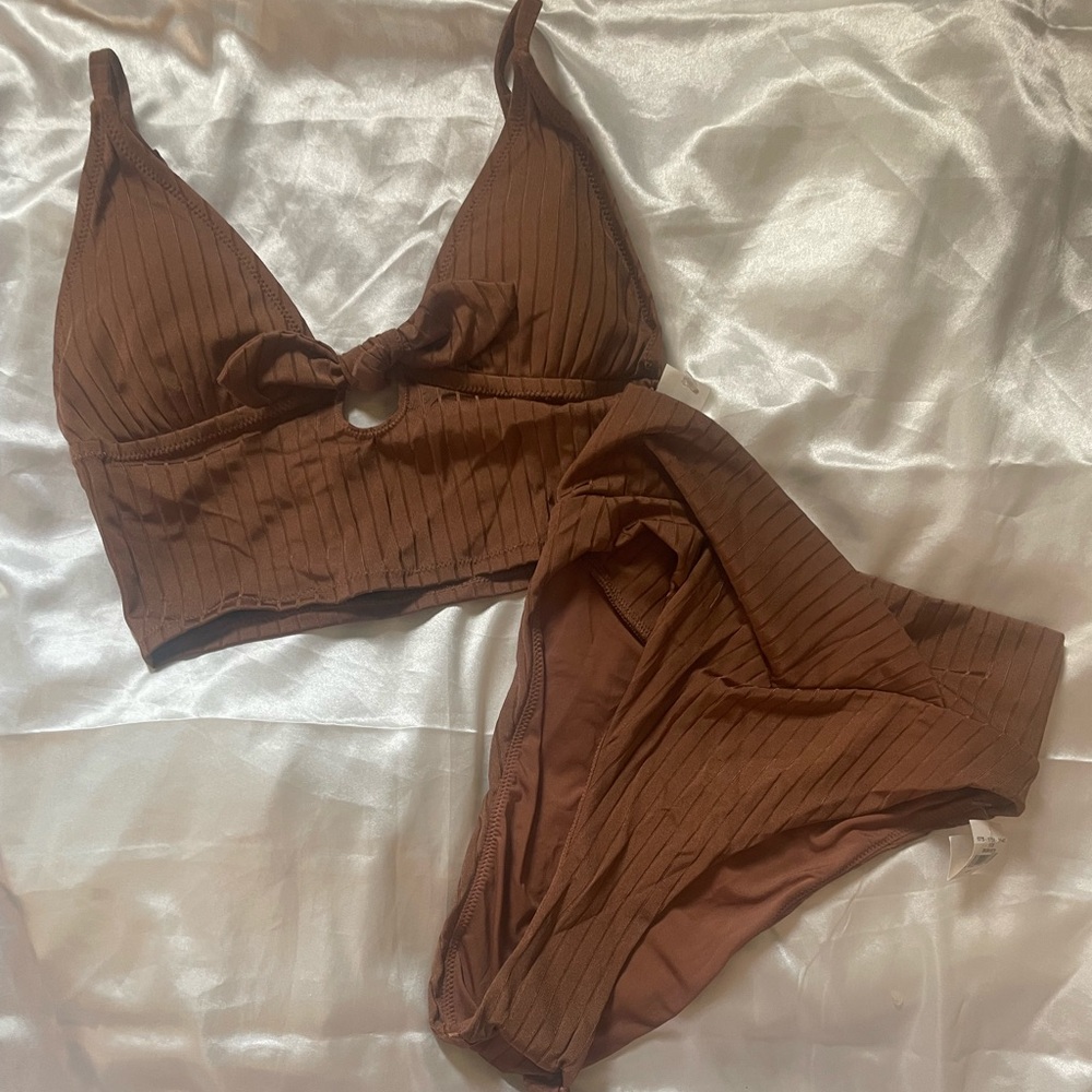 Brown aerie swimsuit , both pieces